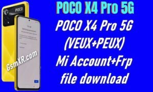 POCO X4 Pro 5G (VEUX+PEUX) Mi Account+Frp file download