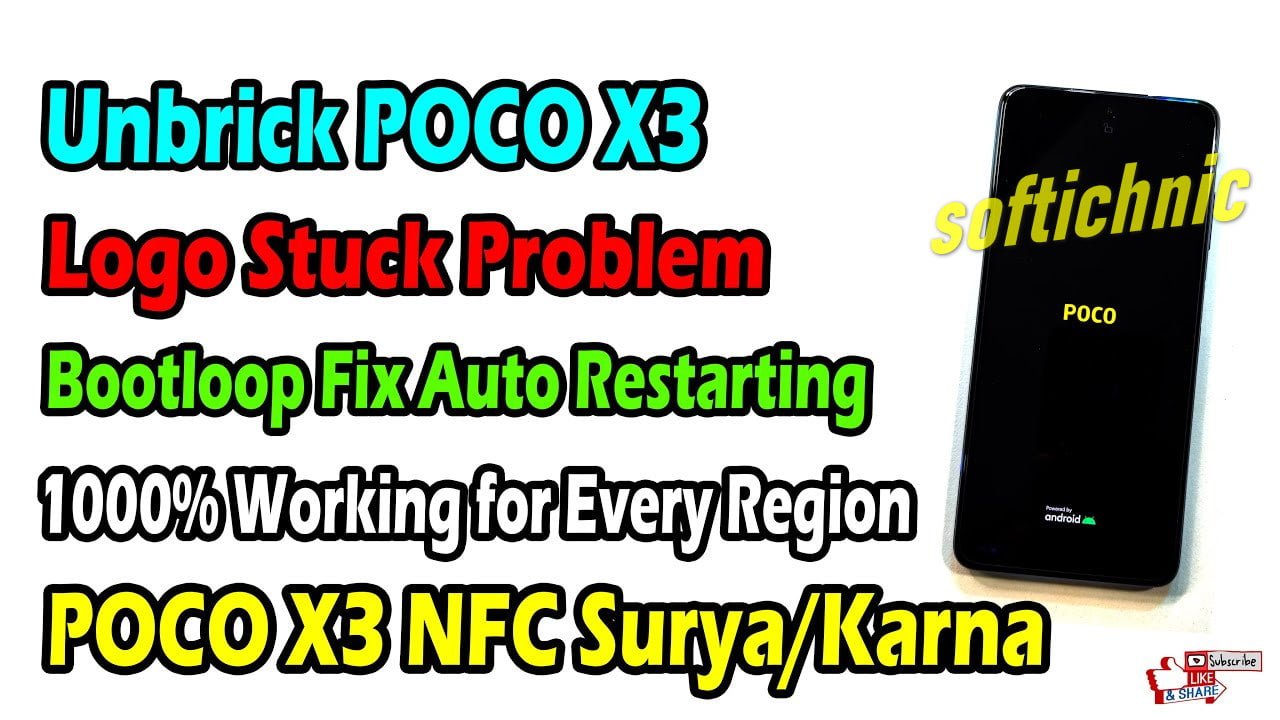 Poco X3 Logo After Update Suryakarna Mi Accountfrp Fix File Gsmxrcom 7424
