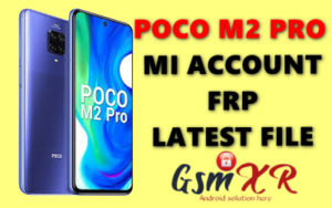 Poco M2 Pro Mi Account remove file