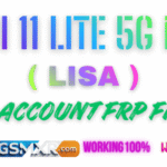 Mi 11 Lite 5G NE (lisa) Mi Account FRP Flash file Mi 11 Lite 5G NE