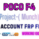 POCO F4 (Munch) Mi Account FRP File - Tested & Verified POCO F4