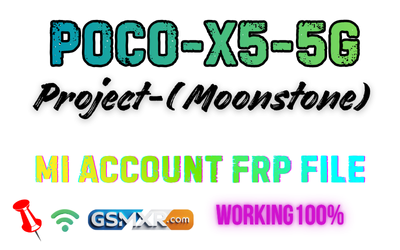 Poco X5 5G Moonstone Front View Showing Locked Screen Due To Mi Account Frp