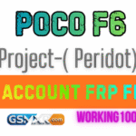 Poco F6 (Peridot) Mi Account & FRP — Safe Recovery Guide Poco F6 Peridot front view with Mi account recovery on screen