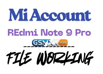 Redmi Note 9 Pro (Curtana) Mi Account Remove File