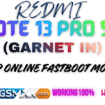 Redmi Note 13 Pro 5G (garnet in) Mi Account FRP file garnet in