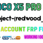 POCO X5 Pro 5G (redwood_in) Mi Acount FRP File POCO X5 Pro 5G (redwood_in) showing Mi Account FRP lock screen