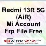Redmi 13R 5G (AiR) Mi Account Frp File Free redmi 13c