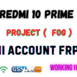 Redmi 10 prime ( FOG ) Mi Account FRP File Redmi 10 prime
